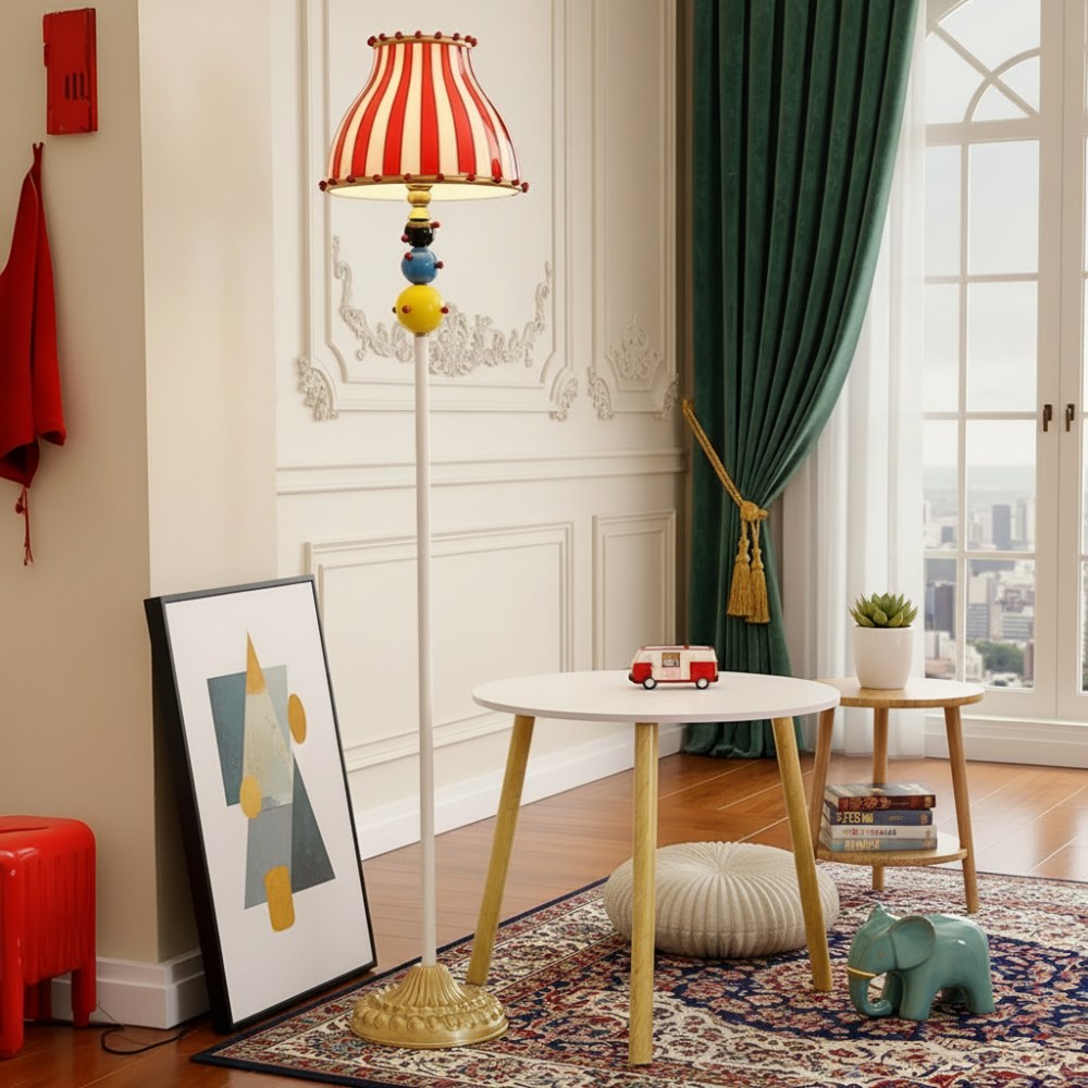 Festilo Circus Sculptural Floor Lamp - Curved Arch Metal Design Floor Fixture for Living Spaces