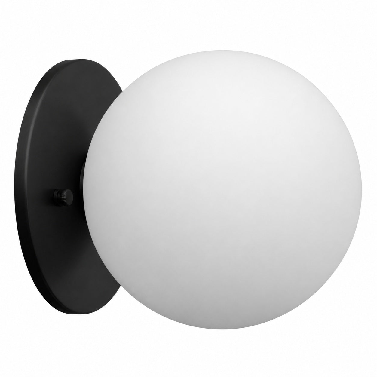 Glorica Glass Brass Wall Sconce - Frosted Globe Classic Light For Warm Ambiance