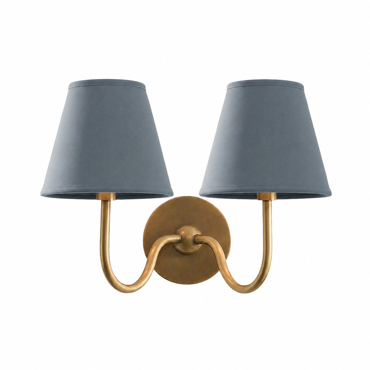 Luvora Vintage Pleated Shade Wall Lamp - Modern Brass Linen Wall Lighting