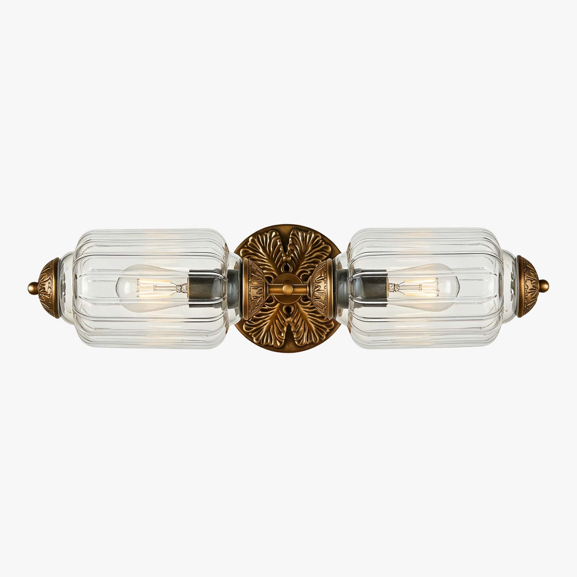 Eloise Brass Wall Sconce – Elegant Milk Glass Vintage Lighting