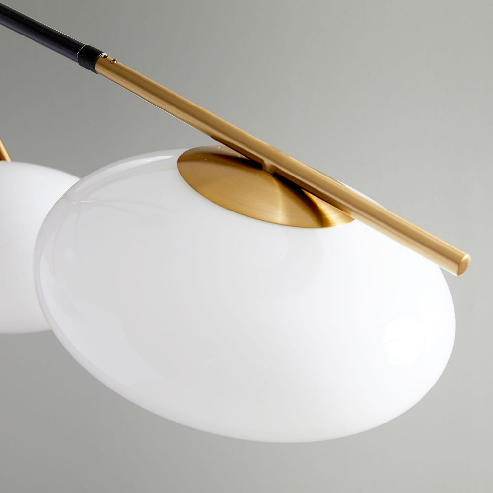 Brimush Flattened-Globe Pendant Lamp – Minimalist Architectural Form