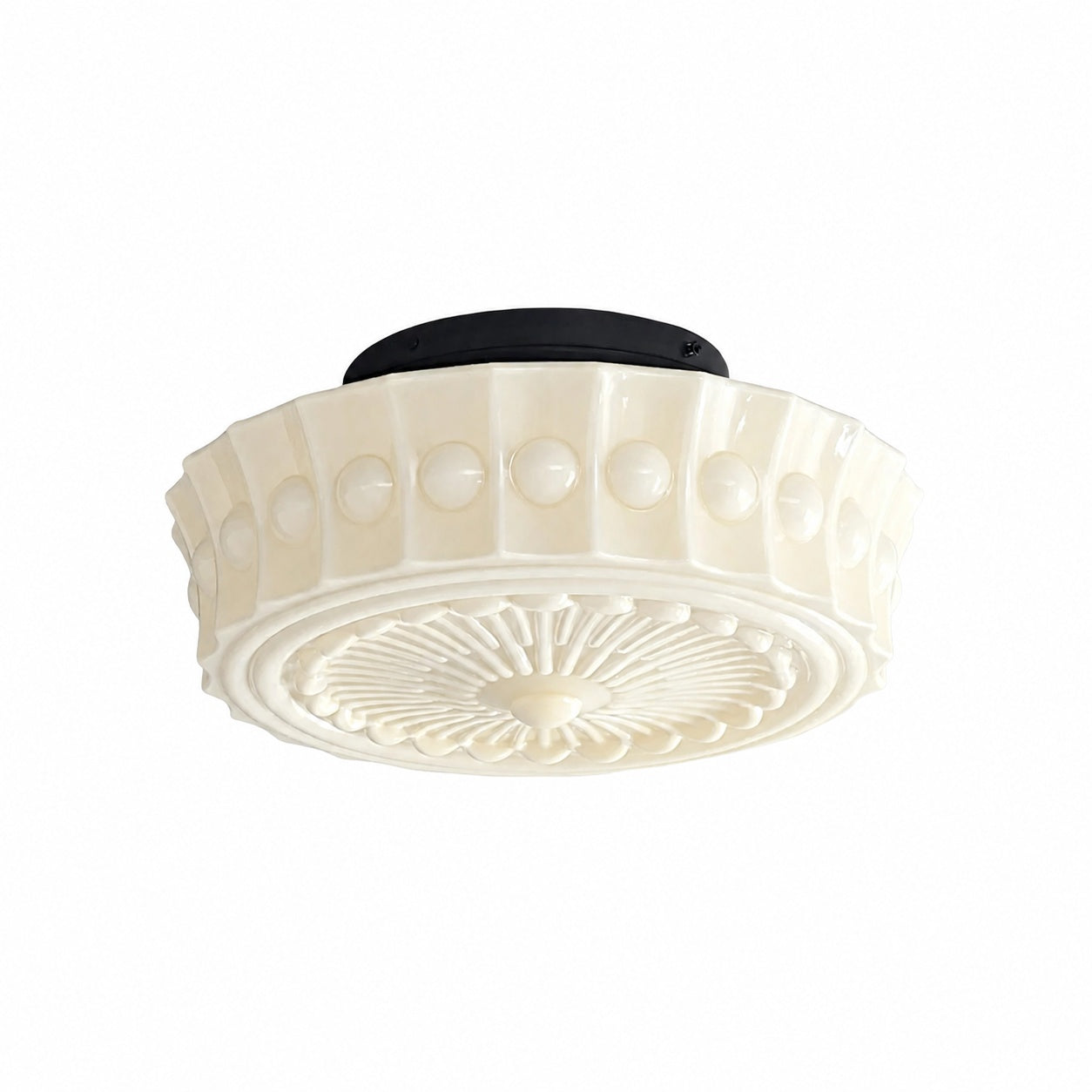 Rigidus Curved Ceiling Light - Minimalist Glass for Living Rooms and Hallways