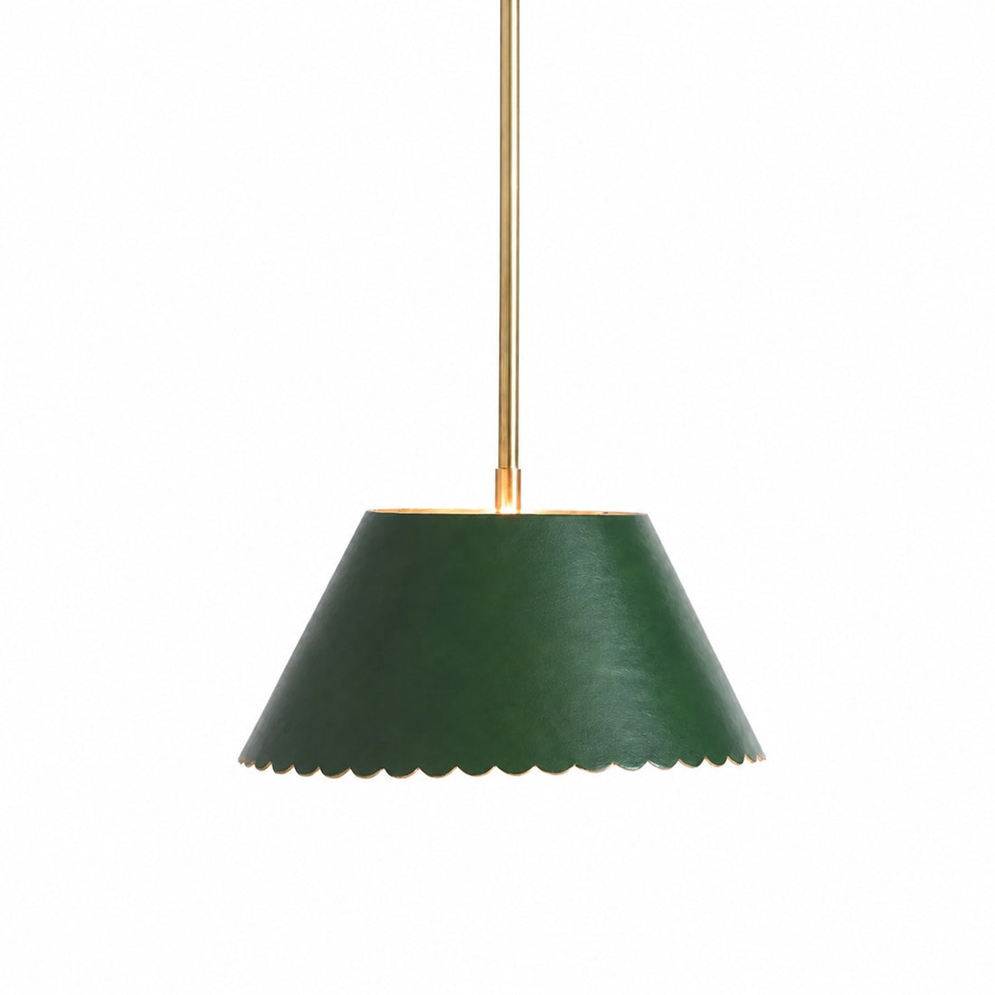 Foldray Leather Pendant - Scallop Warm Light for Bedroom & Hallway