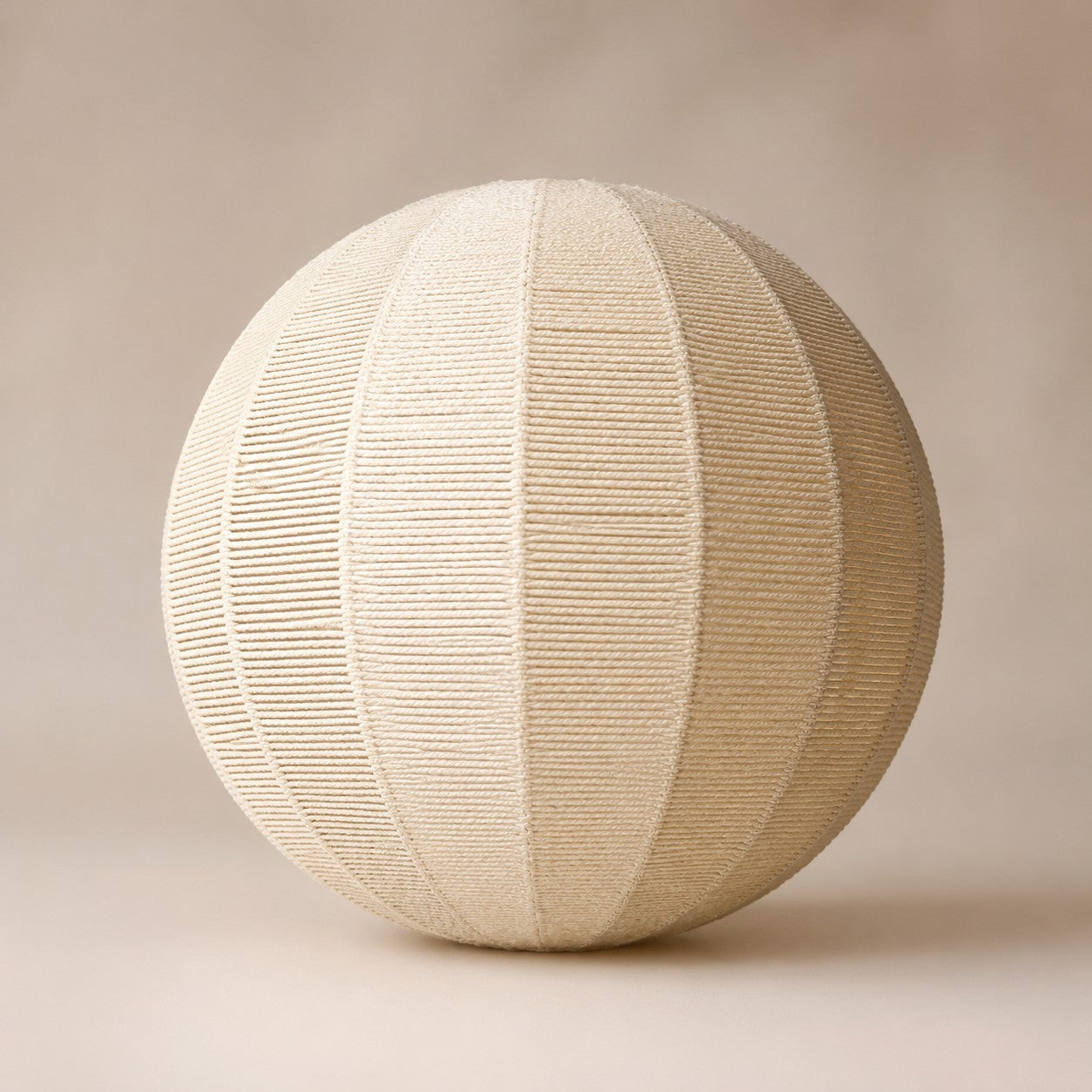 Handwoven Globe Pendant Light with Wood Canopy
