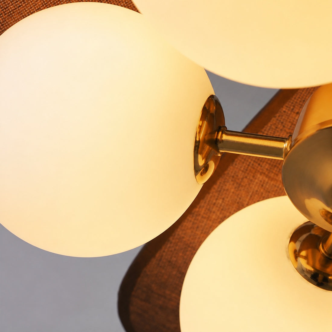 Orrise Series Sculptural Globe Cluster Pendant Lamp - Metal and Glass Pendant Light