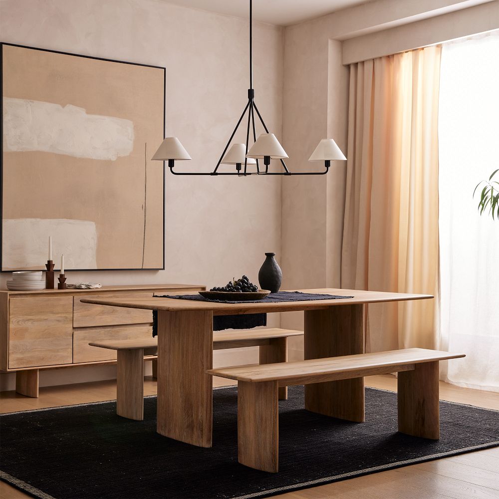 Diora Pendant Light -  Modern Metal Fixture with Linen Shades