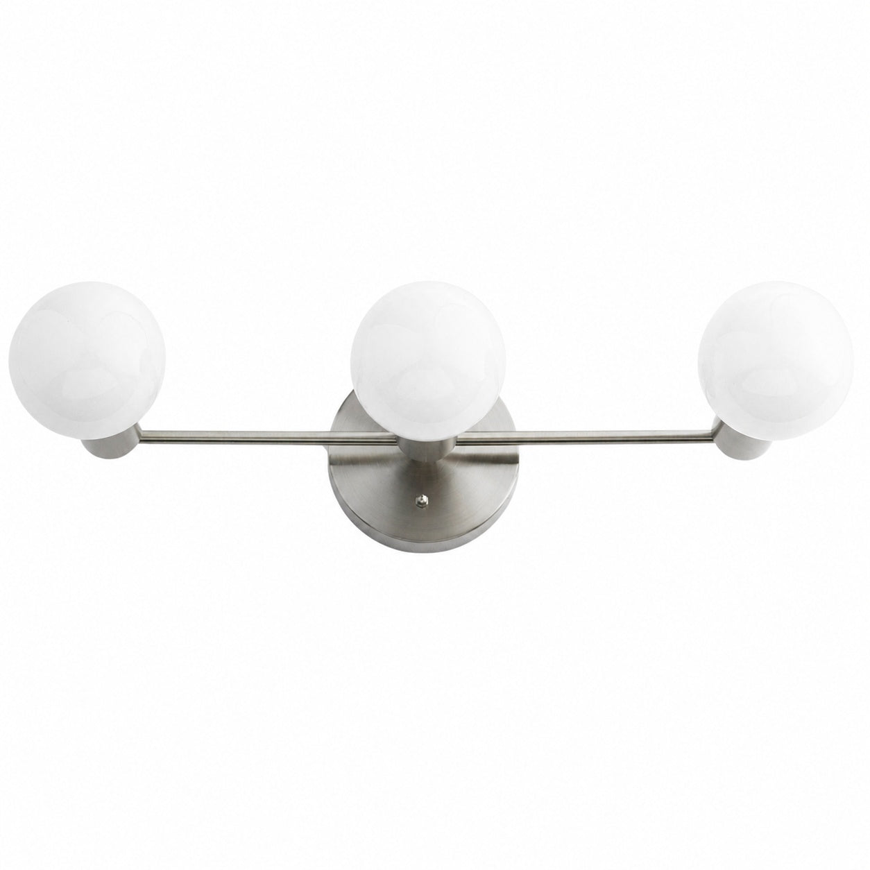 Glorica Glass Mid Century Modern Vanity Light - 3 Light Wall Fixture