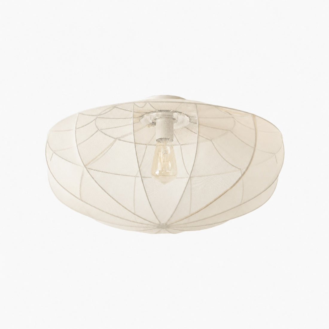 Lumifil Draped Mesh Ceiling Light – Boho Rustic Textured Shade Lamp for Living Room or Bedroom