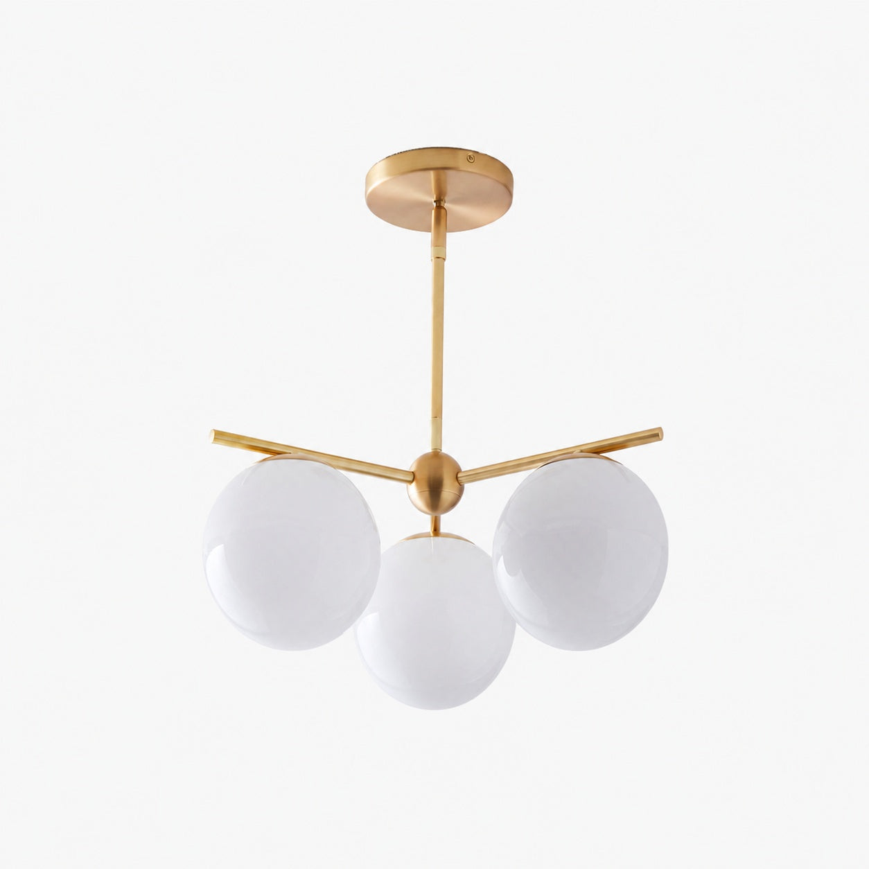 Alessora Brass Milk Glass Chandeliers- Great for Covered Outdoor Areas