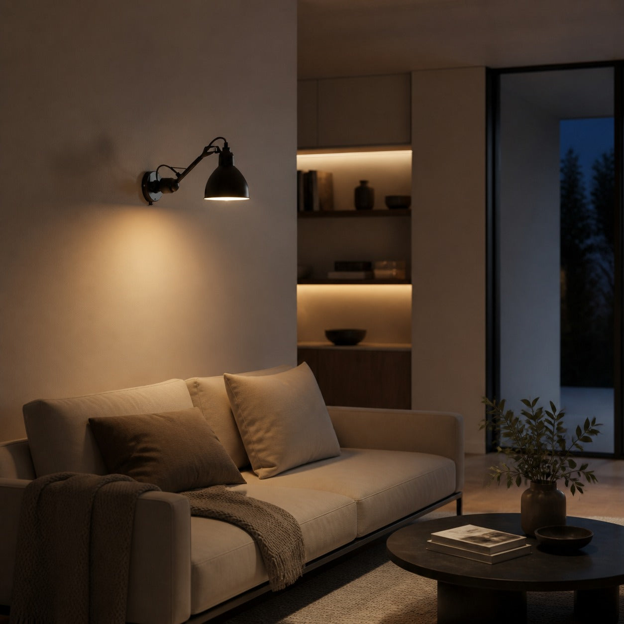 Articula Foldable Swing Arm Wall Light – Functional Wall Lamp with Rotatable Shade for Home N19