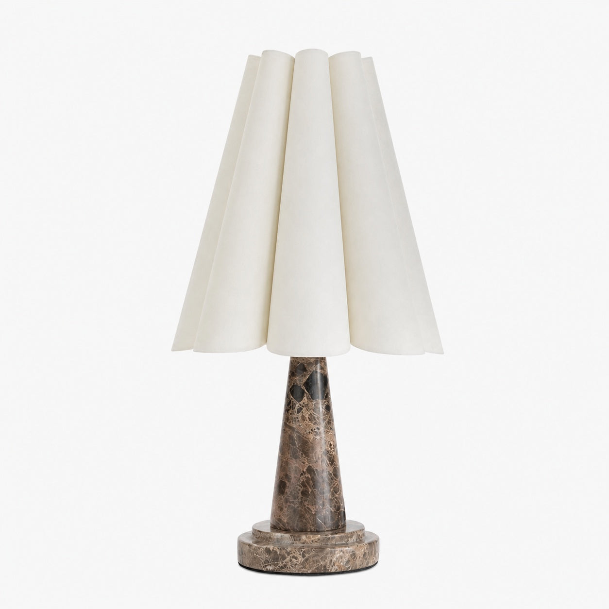 Shadon Marble Pleated Table Lamp