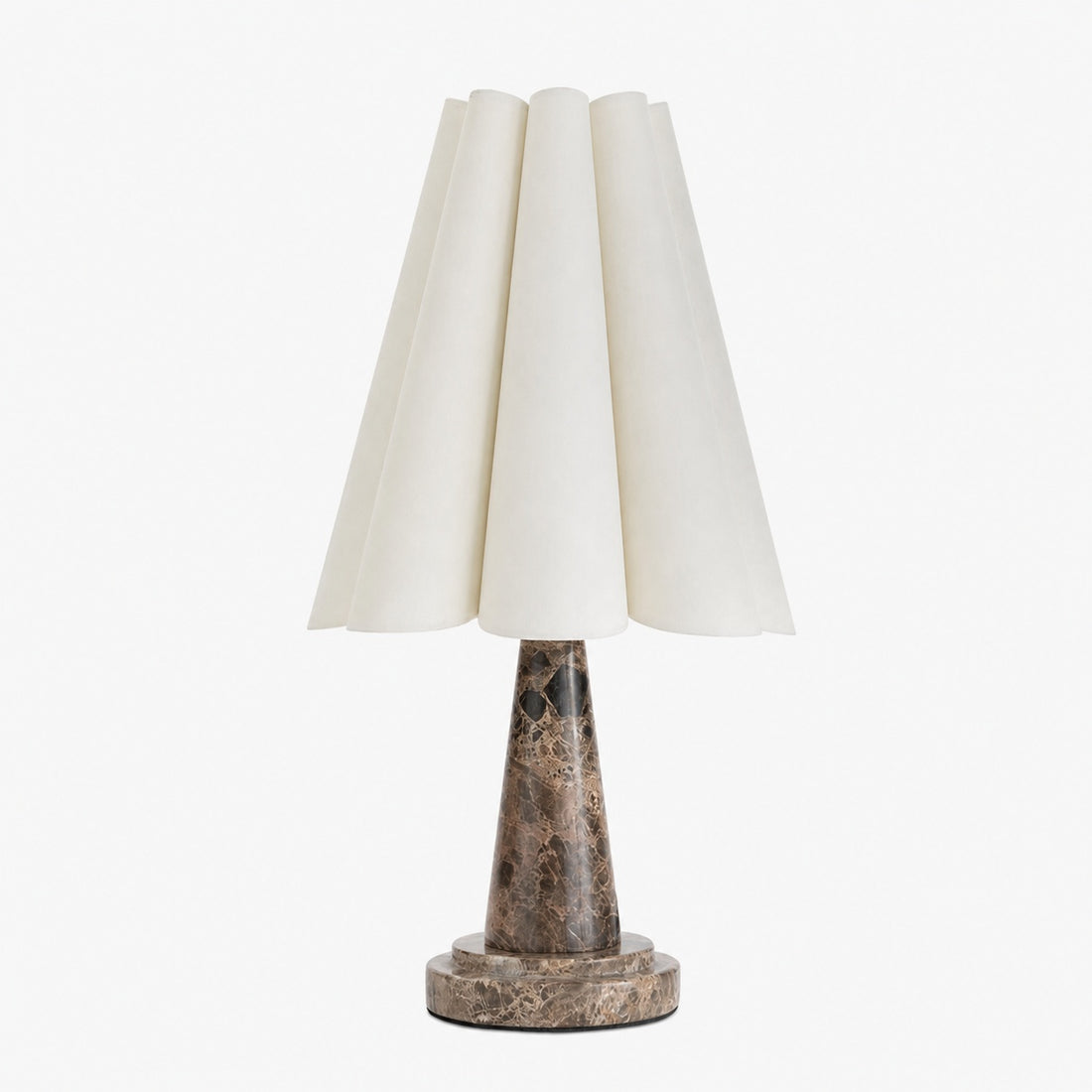 Shadon Marble Pleated Table Lamp