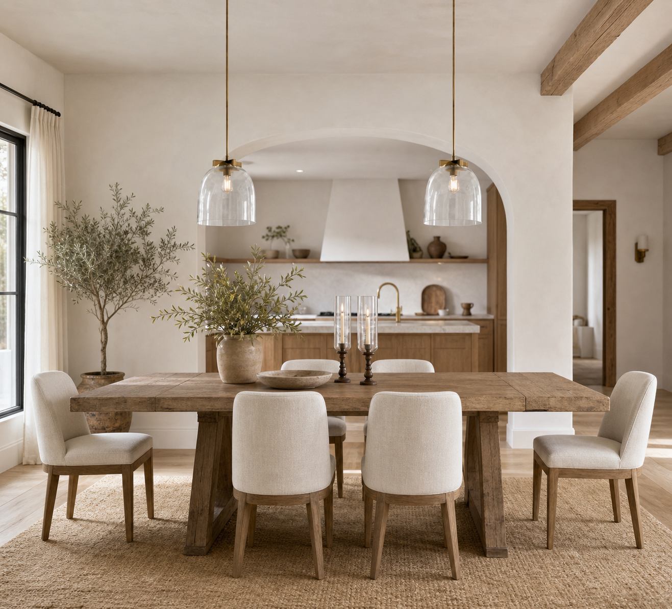 Auria Metal Brass Pendant Lighting - Vintage Finish with Glass Shade