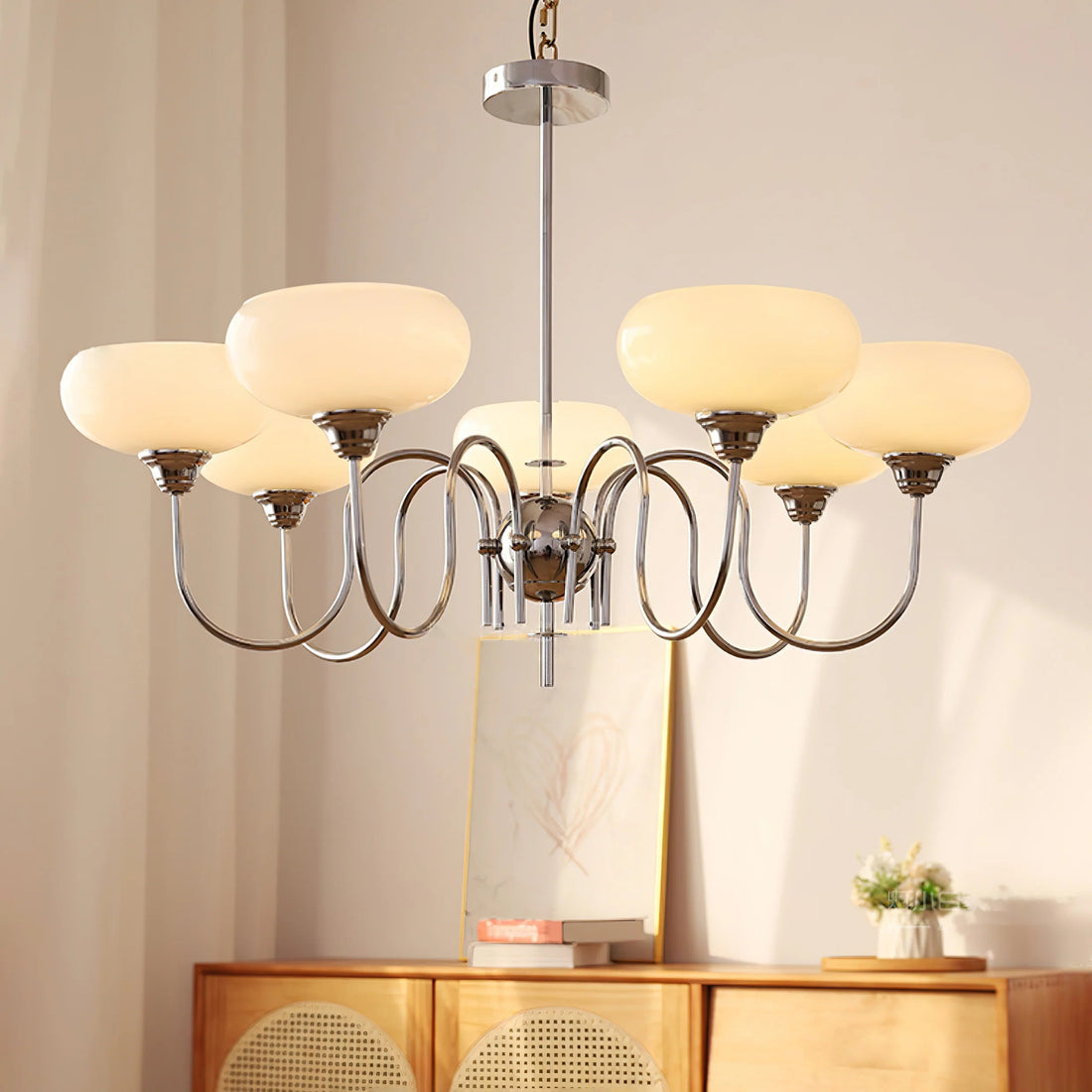 Minimalist Style Persimmon Chandelier