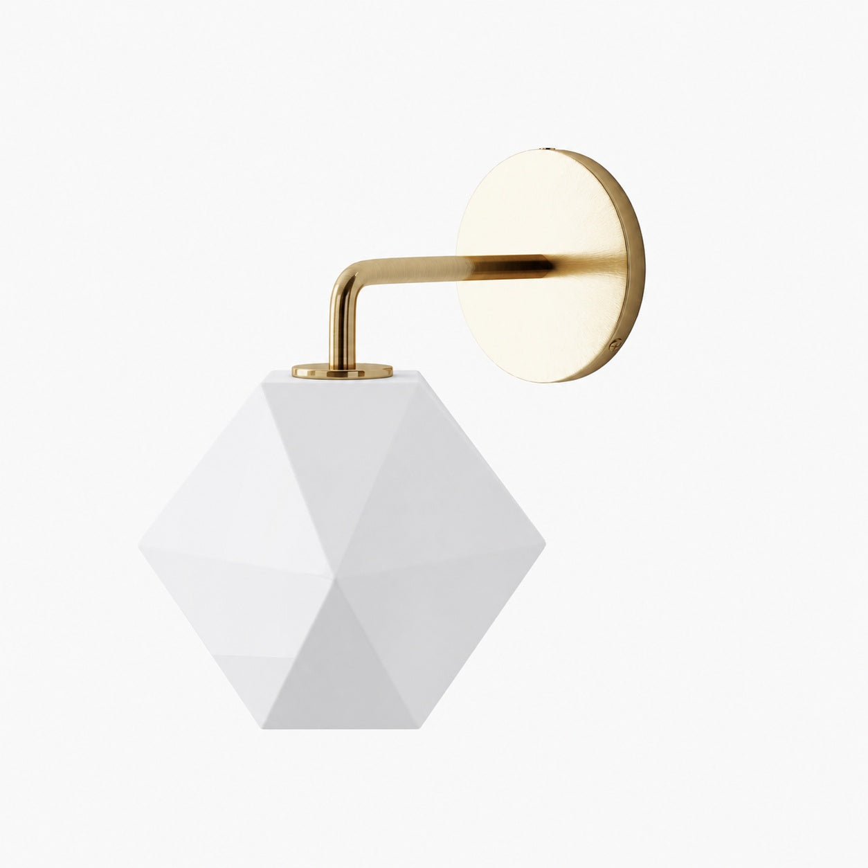 Talvior Geometric Modern Bathroom Sconce - Faceted Shade Light in Luxe Finishes