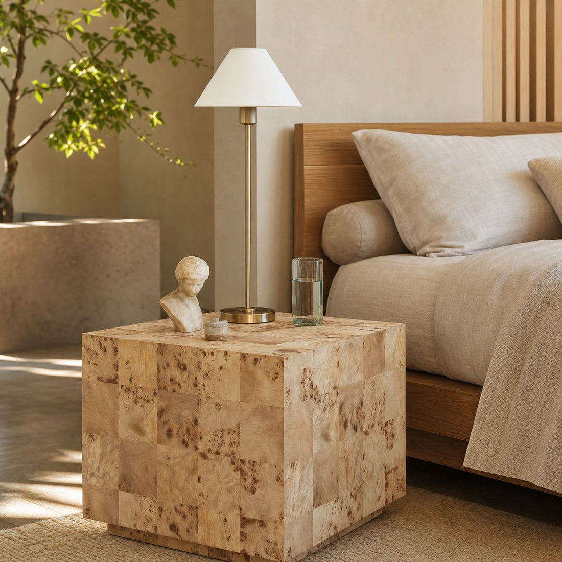 Diora Table & Floor Lamps - Linen Shade Modern Linear Style Sophisticated Accent