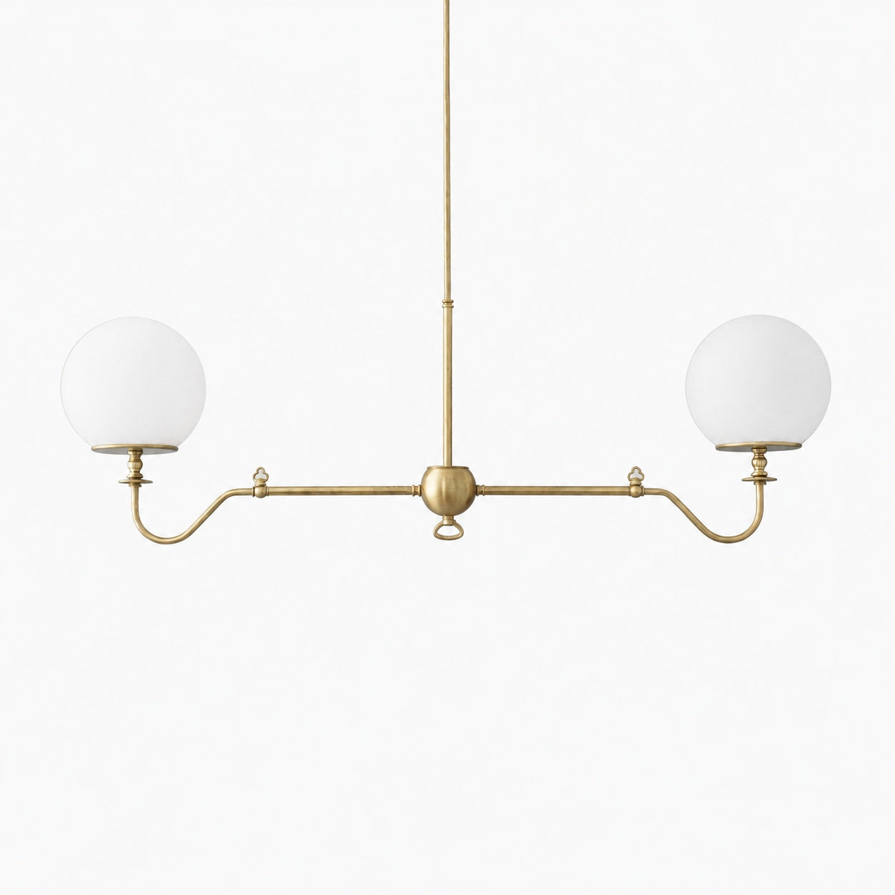 Glorica Glass Brass Chandelier Lighting - Contemporary Glass Multi-Light Hanging Fixture