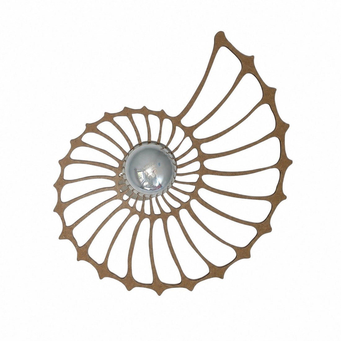 Spiralyn Nautilus Shell Silhouette Modern Wall Lamp - Lighting for Living Room