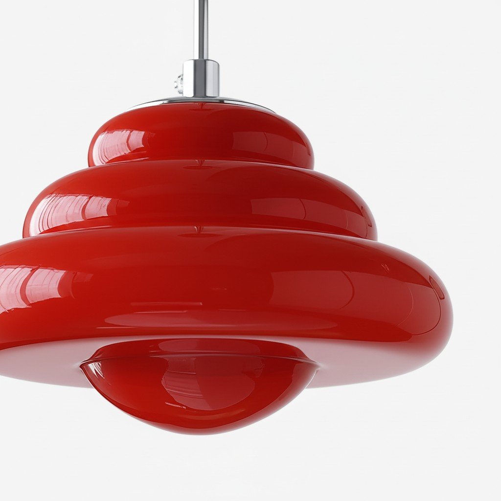 Bomiello Modern Layered Glass Pendant Light - Sculptural Minimal Light for Living Room or Bedroom