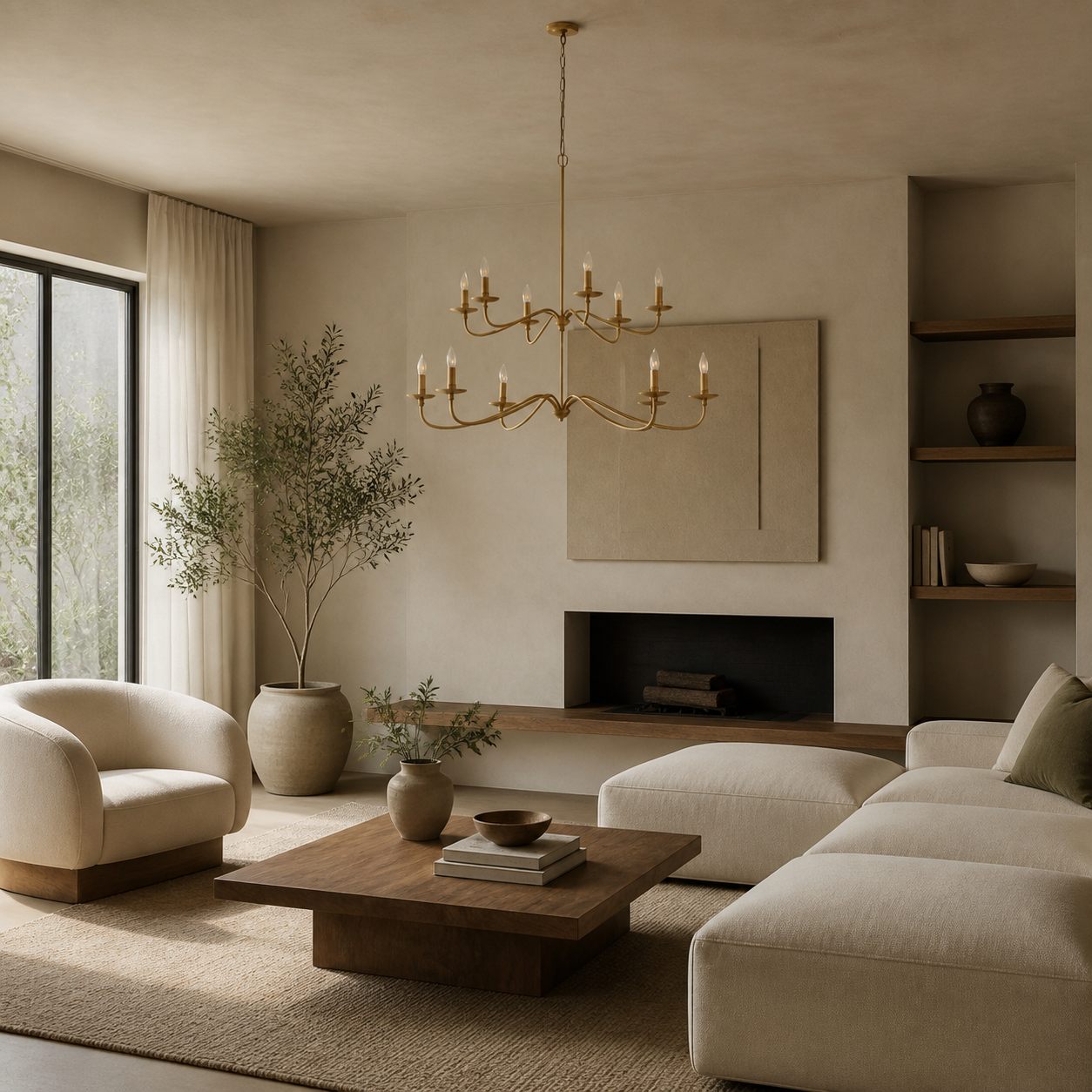 Reticula Modern Round Chandelier – Iron Frame with Open Circular Design for Dining or Entry