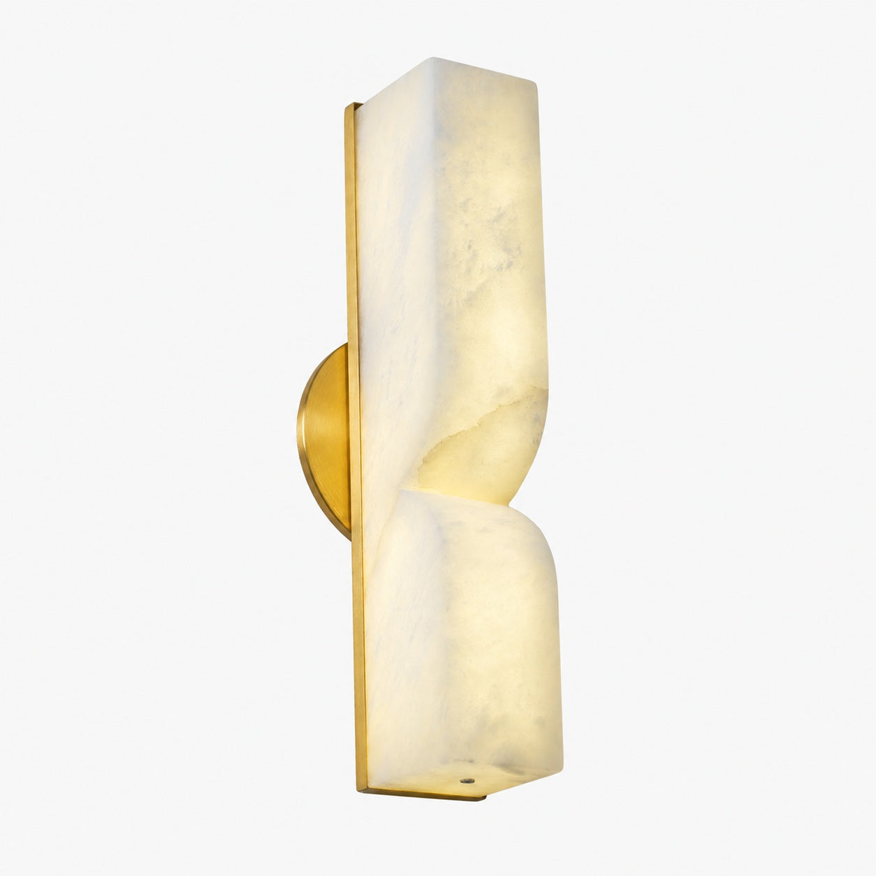 Modern Rectangular Alabaster Wall Lamp – Minimalist Sconce for Bedroom Hallway Living Room