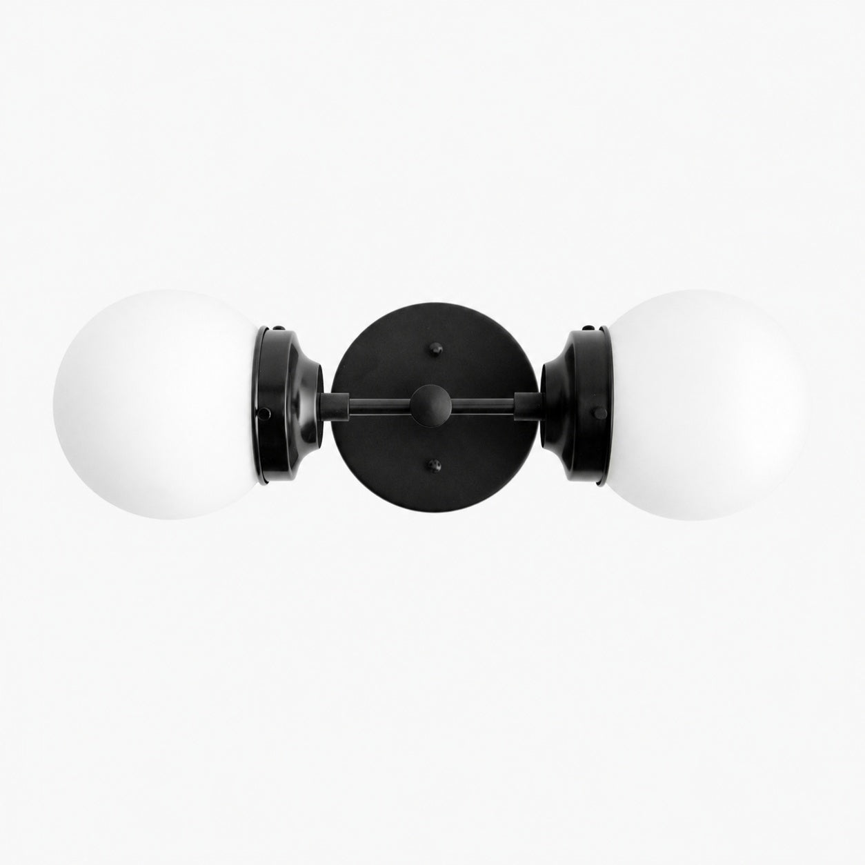 Lumio Globe Modern Geometric Sconce - Two Light Bathroom Vanity Lighting