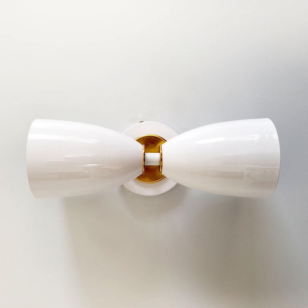 Large Shade Wall Sconce - Bathroom & Hall Lighting, Matte Black