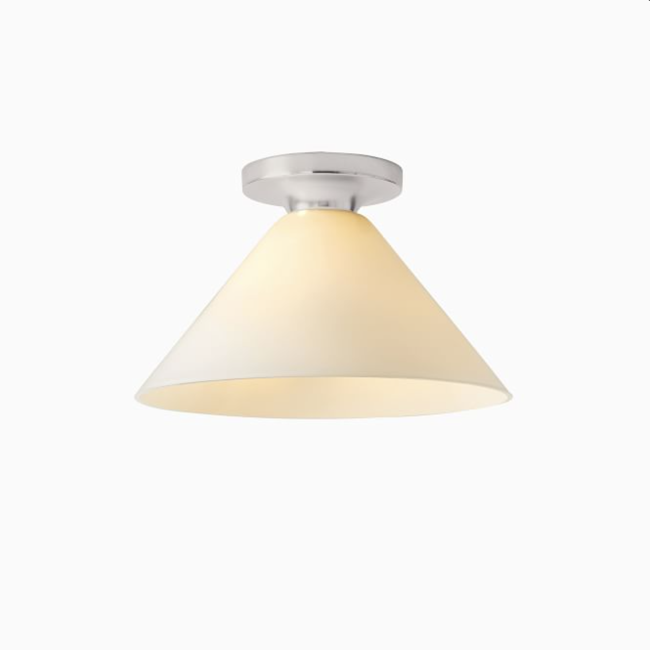 Conica Cone Flush Mount – Glass Ceiling Light for Modern Spaces