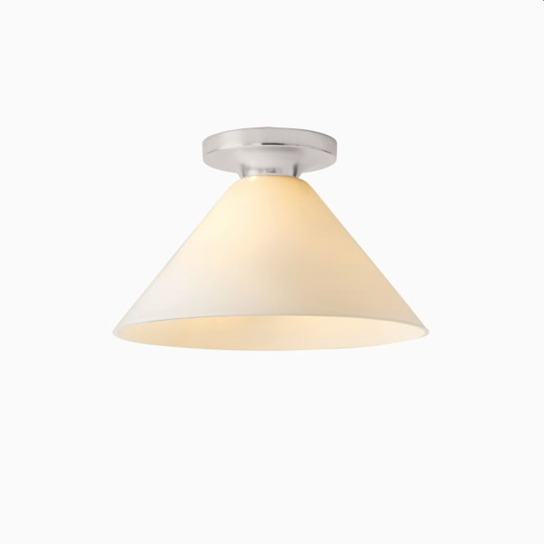 Conica Cone Flush Mount – Glass Ceiling Light for Modern Spaces