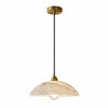 Alariv Elegant  Alabaster Dome Pendant Light - Modern Stone Lighting for Dining or Living