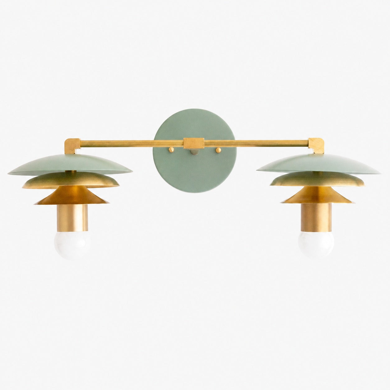 Artivo Layered Brass Vanity Light - Modern Sleek Style Home Bath Accent