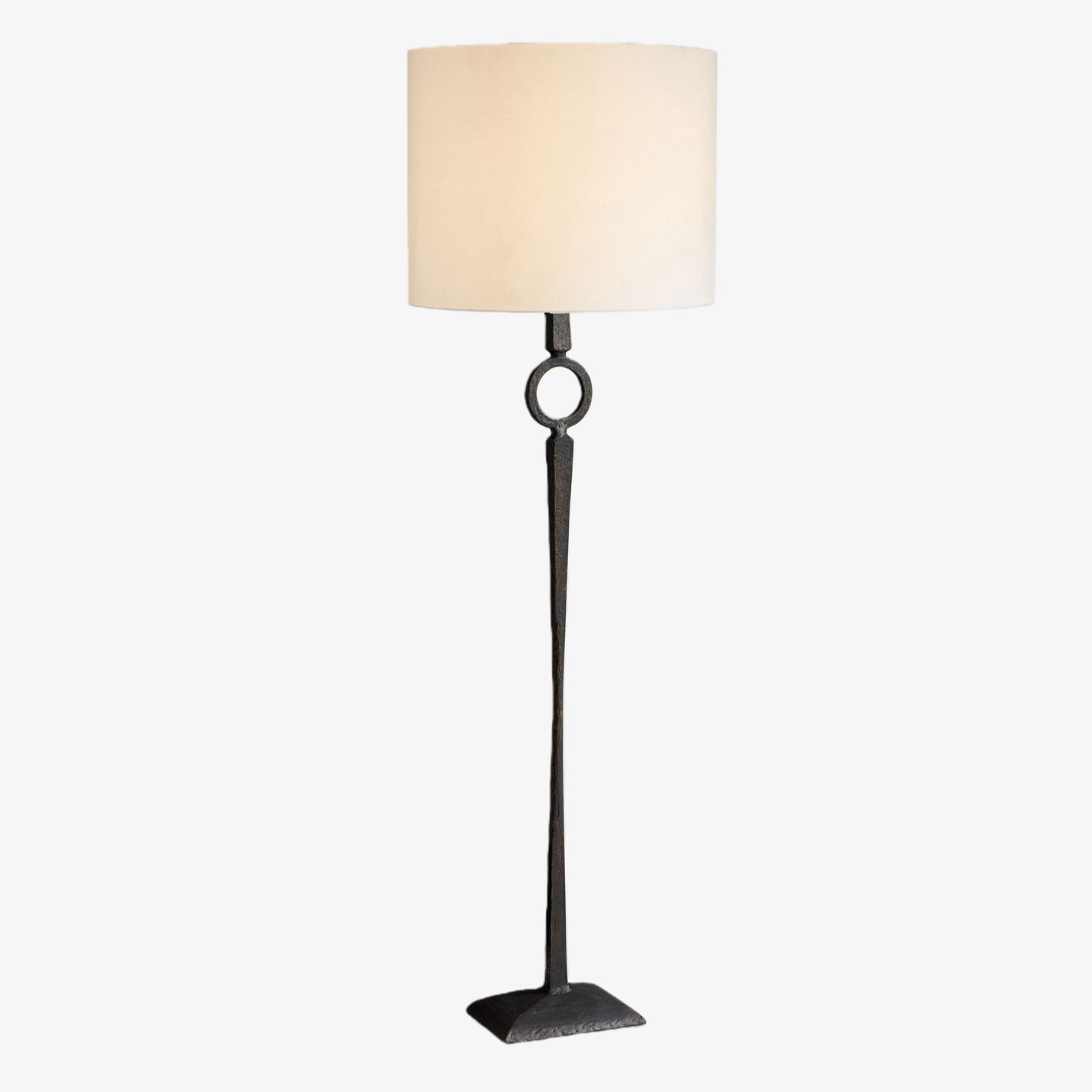 Trova Wrought Iron Floor Lamp - Single-Pole Design for Bedroom and Office Lighting