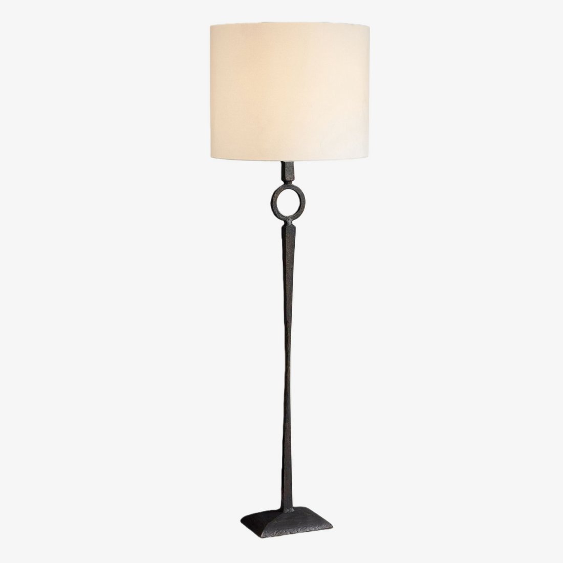 Trova Wrought Iron Floor Lamp - Single-Pole Design for Bedroom and Office Lighting