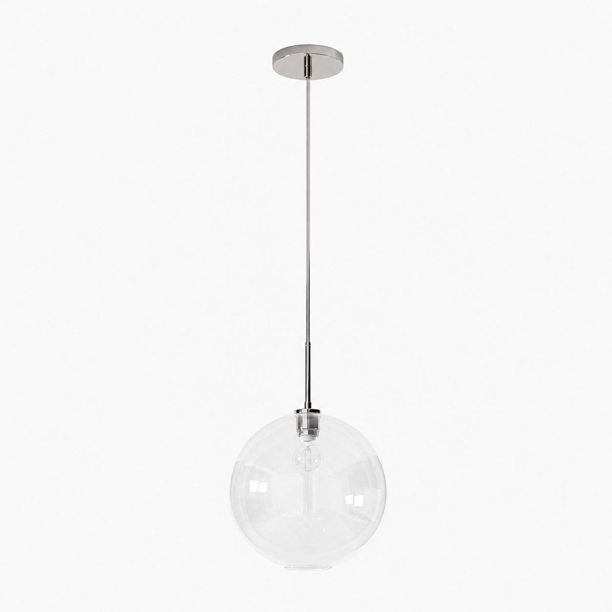 Selvion Sculptural Globe Pendant Light - Modern Glass Pendant Lamp - Sleek Design