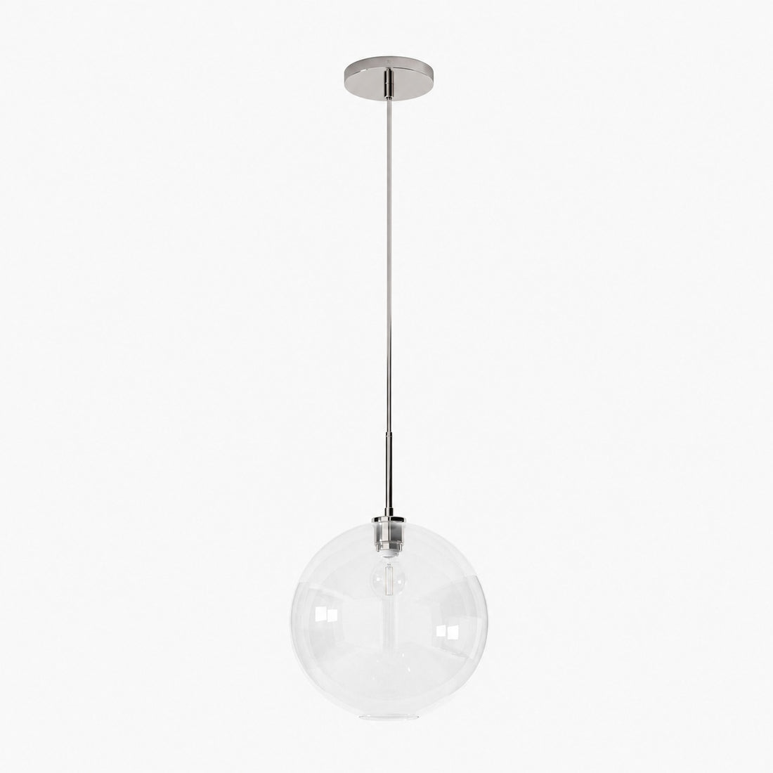 Selvion Sculptural Globe Pendant Light - Modern Glass Pendant Lamp - Sleek Design