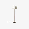 Cavilon Modern Floor Lamp - Slim Profile and Soft Fabric Shade Contemporary Floor Light