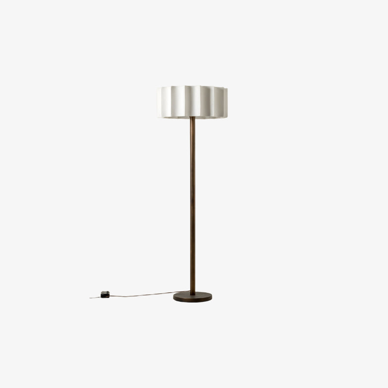 Cavilon Modern Floor Lamp - Slim Profile and Soft Fabric Shade Contemporary Floor Light