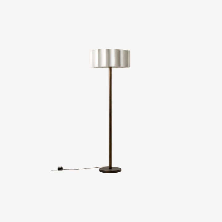 Cavilon Modern Floor Lamp - Slim Profile and Soft Fabric Shade Contemporary Floor Light