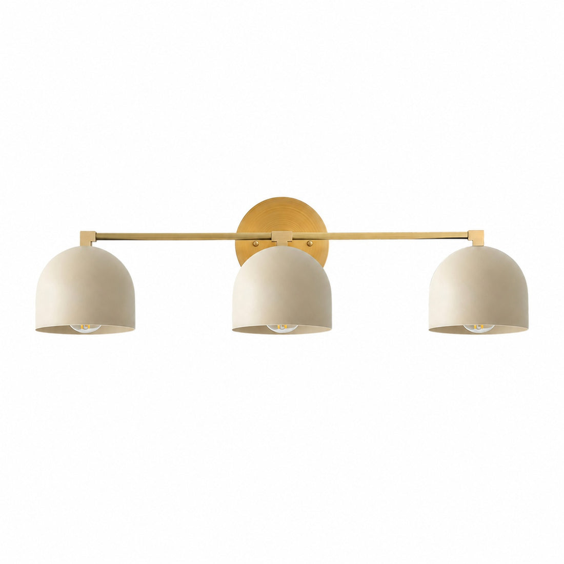 Metio Dome Mid-Century Deep Ball Vanity Lamp - Brass Wall Sconce