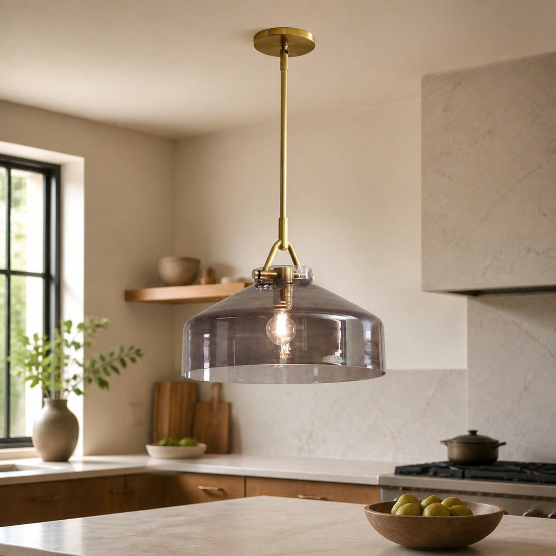 Hanton Modern Metal Pendant Light - Hanging Lamp for Kitchen
