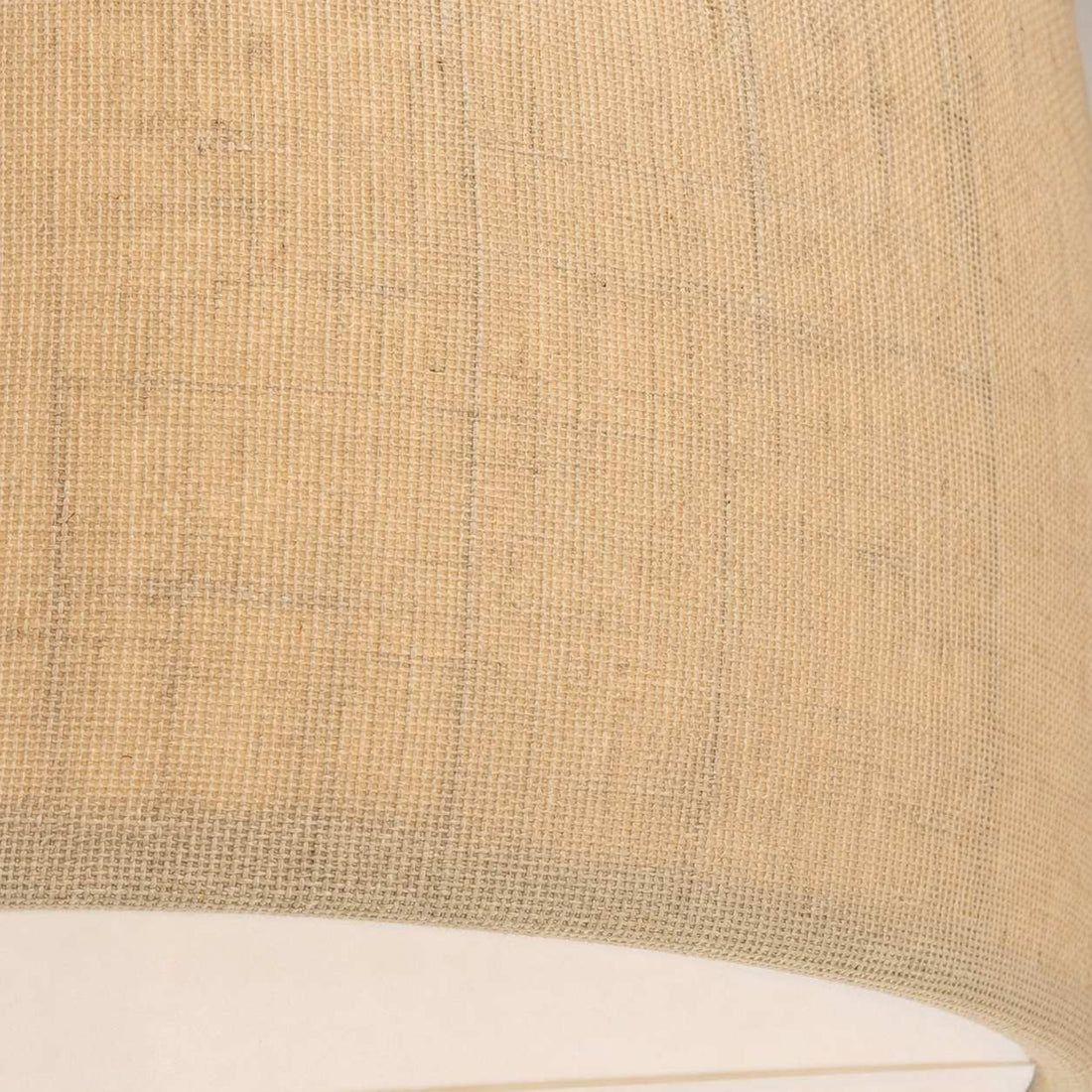 Dumora Linen Drum Ceiling Light - Flush Mount Iron Fixture with Fabric Shade