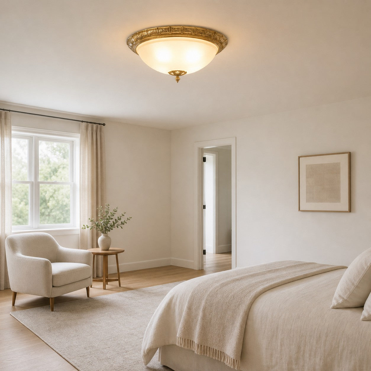 Deltana Flush Ceiling Lamp