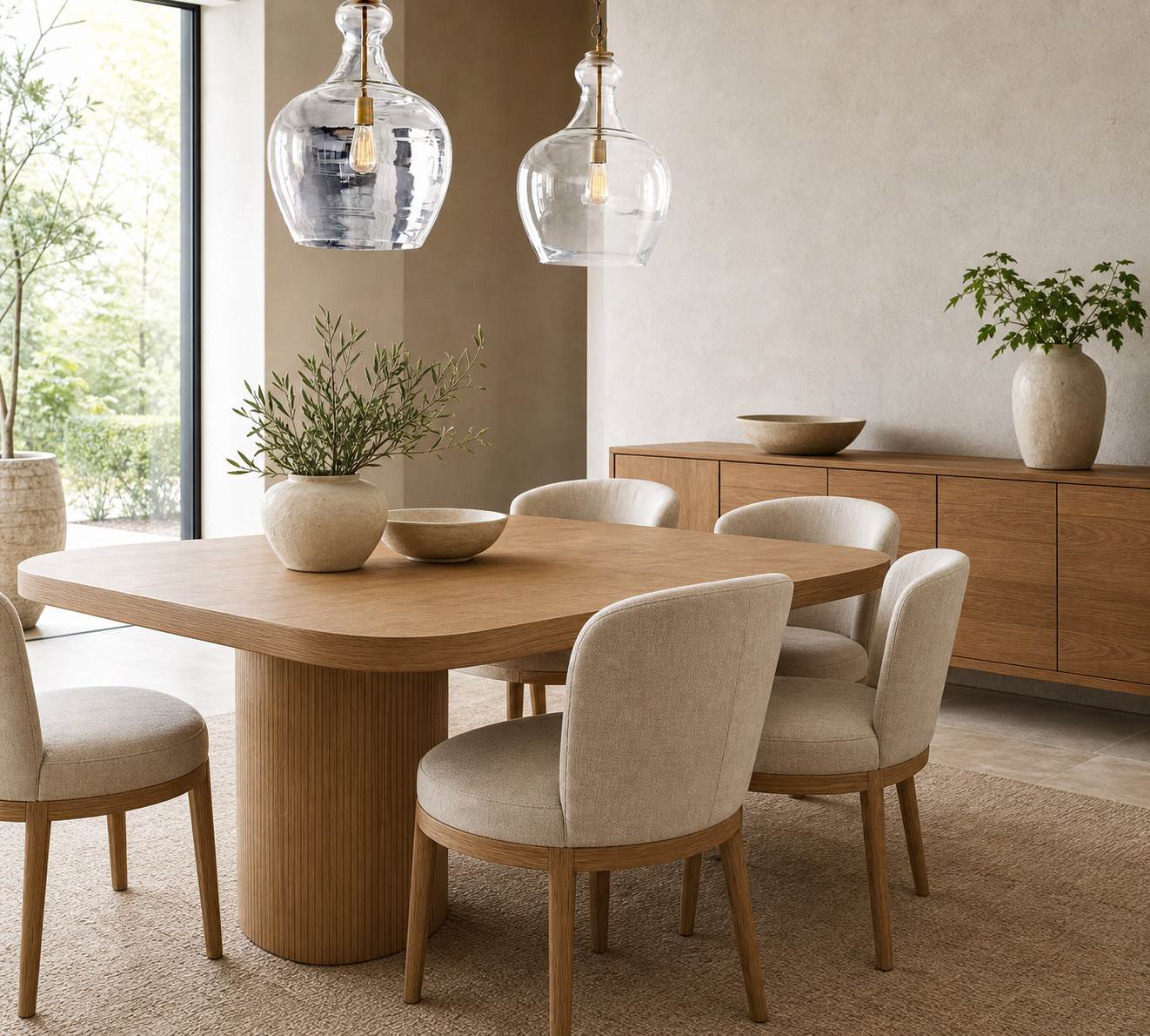 Lawson Glass Pendant Light - Recycled & Milk Glass with Bronze Accent