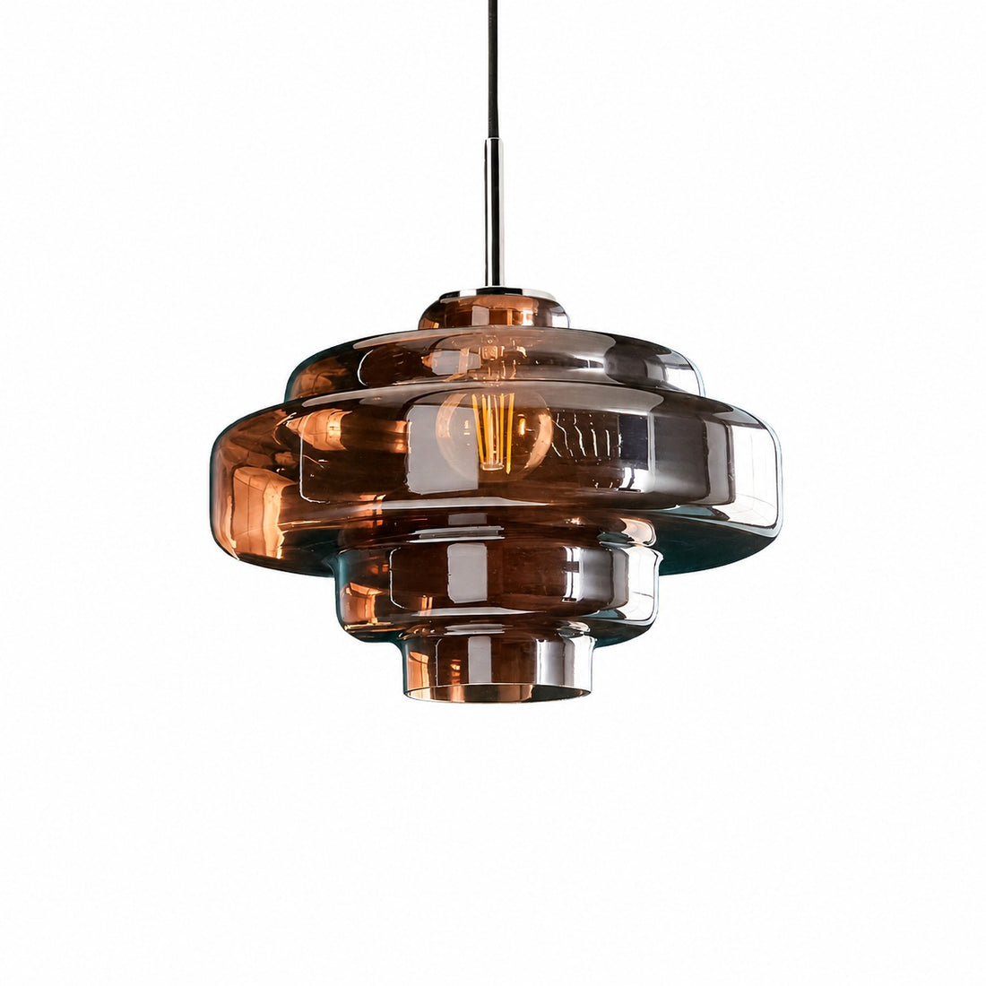 Koloro Millie Glass Pendant Light - Retro Style with Modern Elegance
