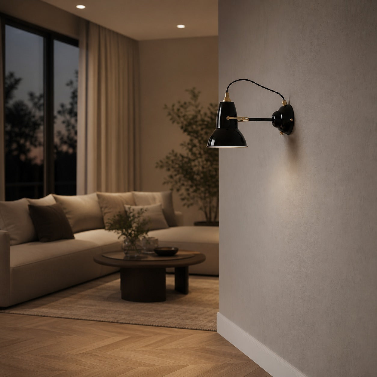 Vintage Adjustable Compact Wall Sconce for Living Room