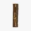 sku wood brown resin crack wall light