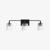 Lirra 3-Light Vanity Light Dimmable Glass Metal - Modern Design for Bathroom and Bedroom