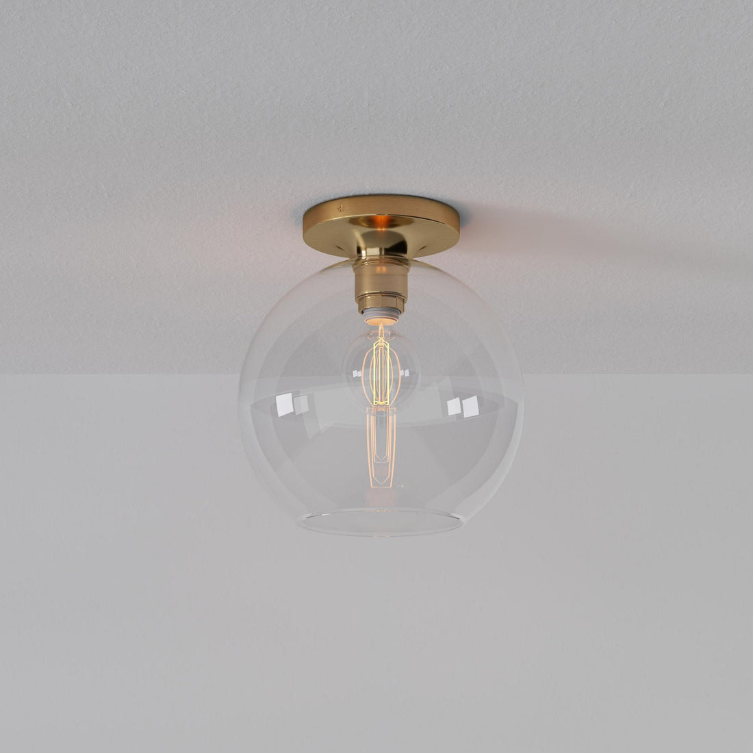 Selvion Modern Globe Pendant Light - Damp-Rated Bathroom Lighting - Luxe Glass Shade