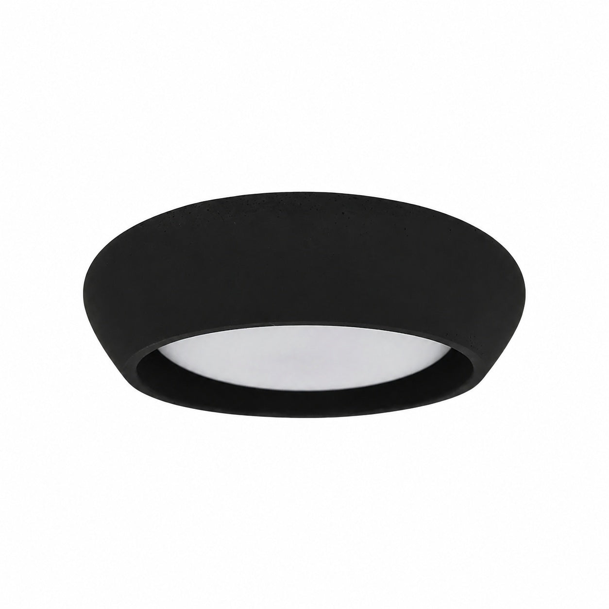 Monocem Minimalist Concrete Ceiling Fixture – Stylish Flush Mount Light for Living Room