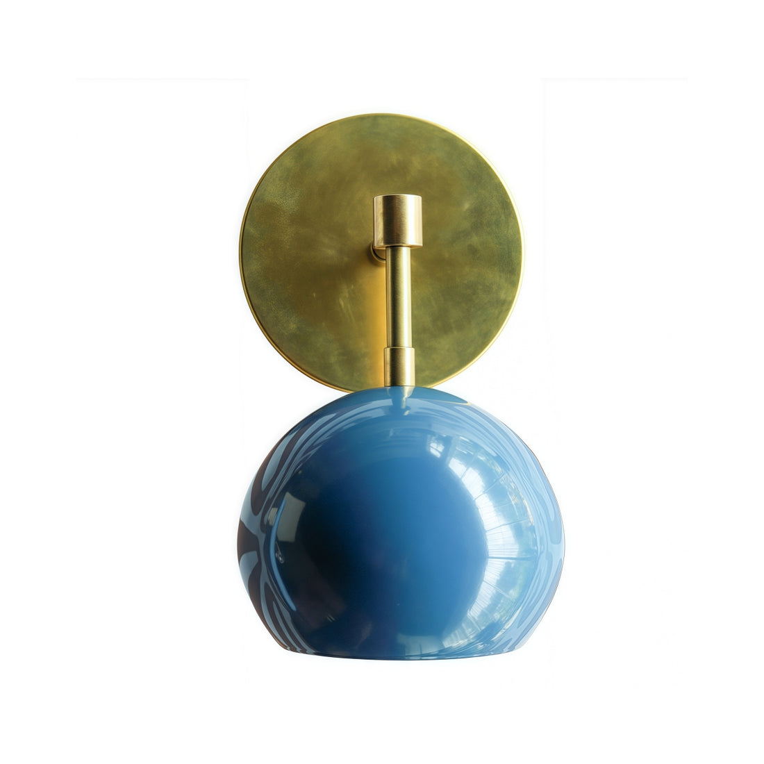 Modern Stylish Navy Globe Accent Wall Sconce
